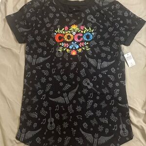 Disney Pixar Coco Black Graphic women’s T-Shirt